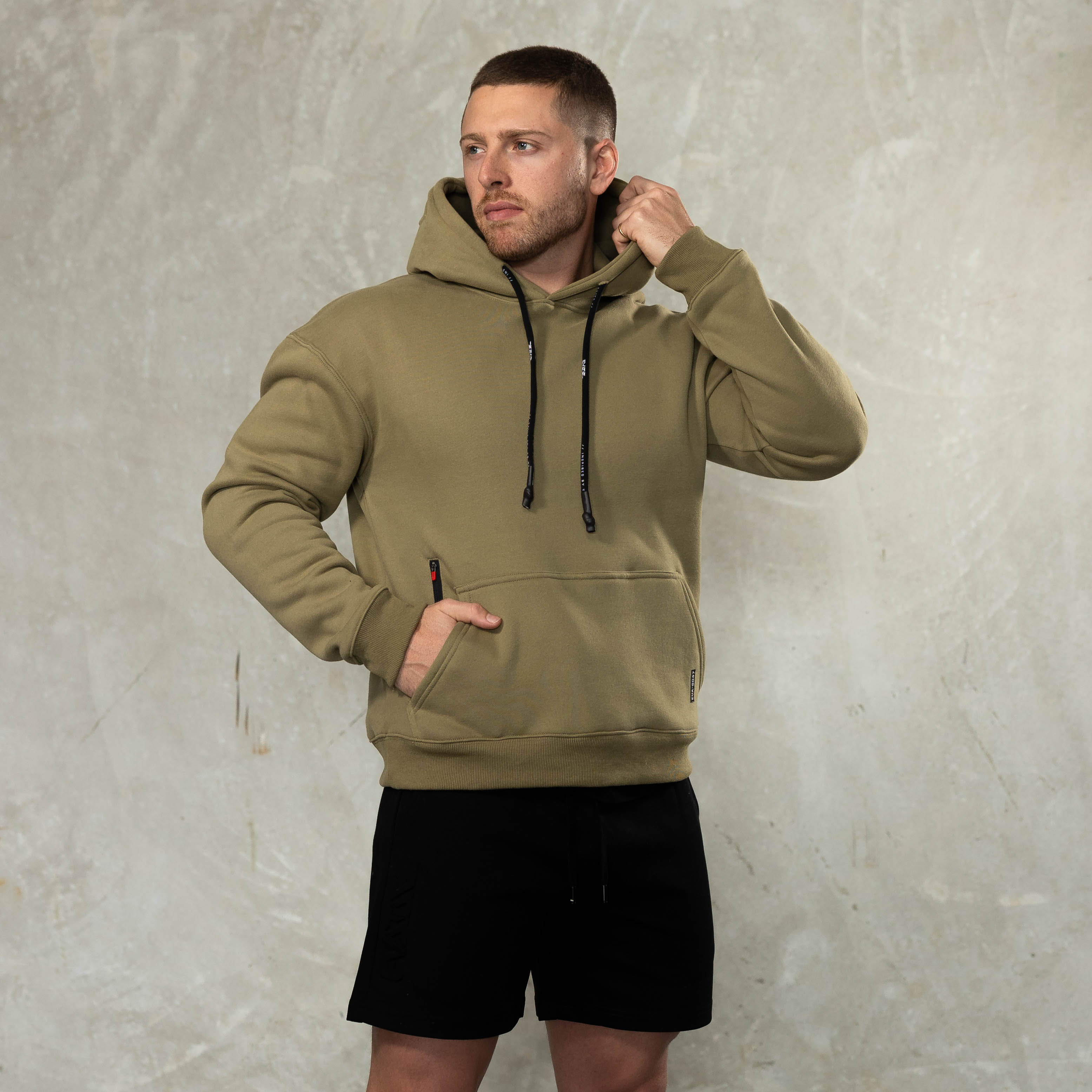 Oversized Tech Hoodie [Olive]