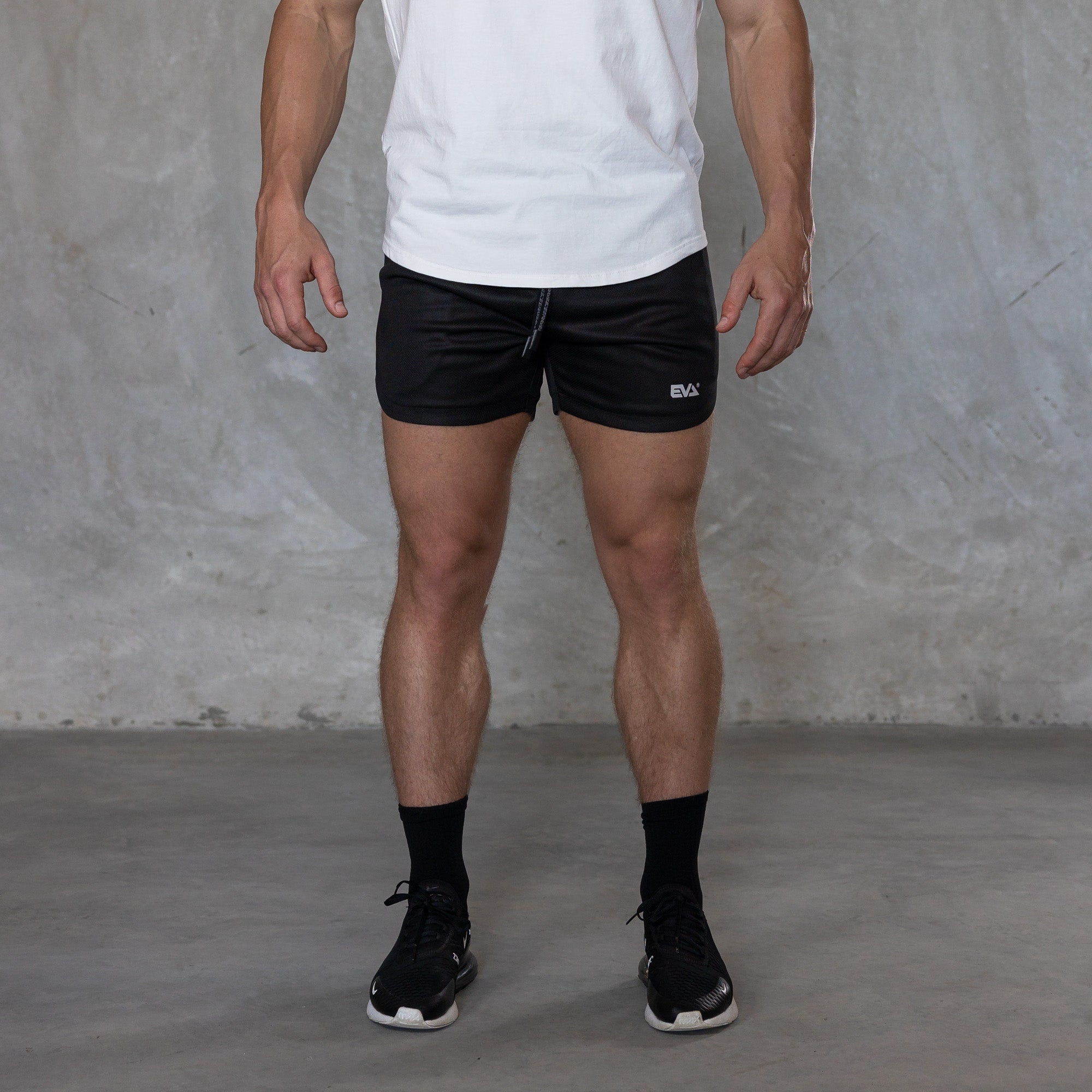 » MESH TRAINER SHORTS [BLACKOUT] (100% off)